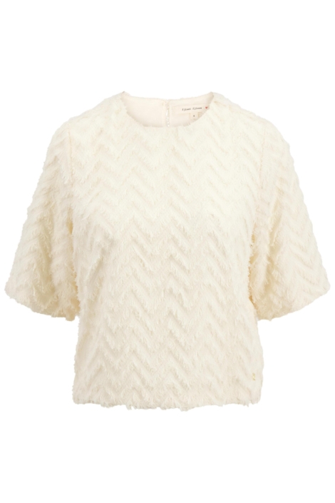Zusss feather jacquard top